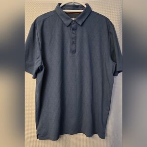 Modern Ambition  Blue  Patterned Polo Shirt Size XL